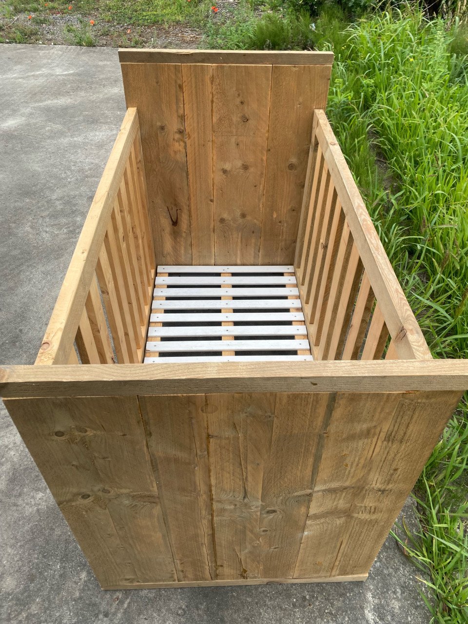 Steigerhout ledikant