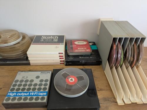 Assortiment bandrecorder banden.