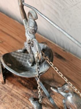 Decoratieve Romeinse Strijdwagen met Krijger en Paarden