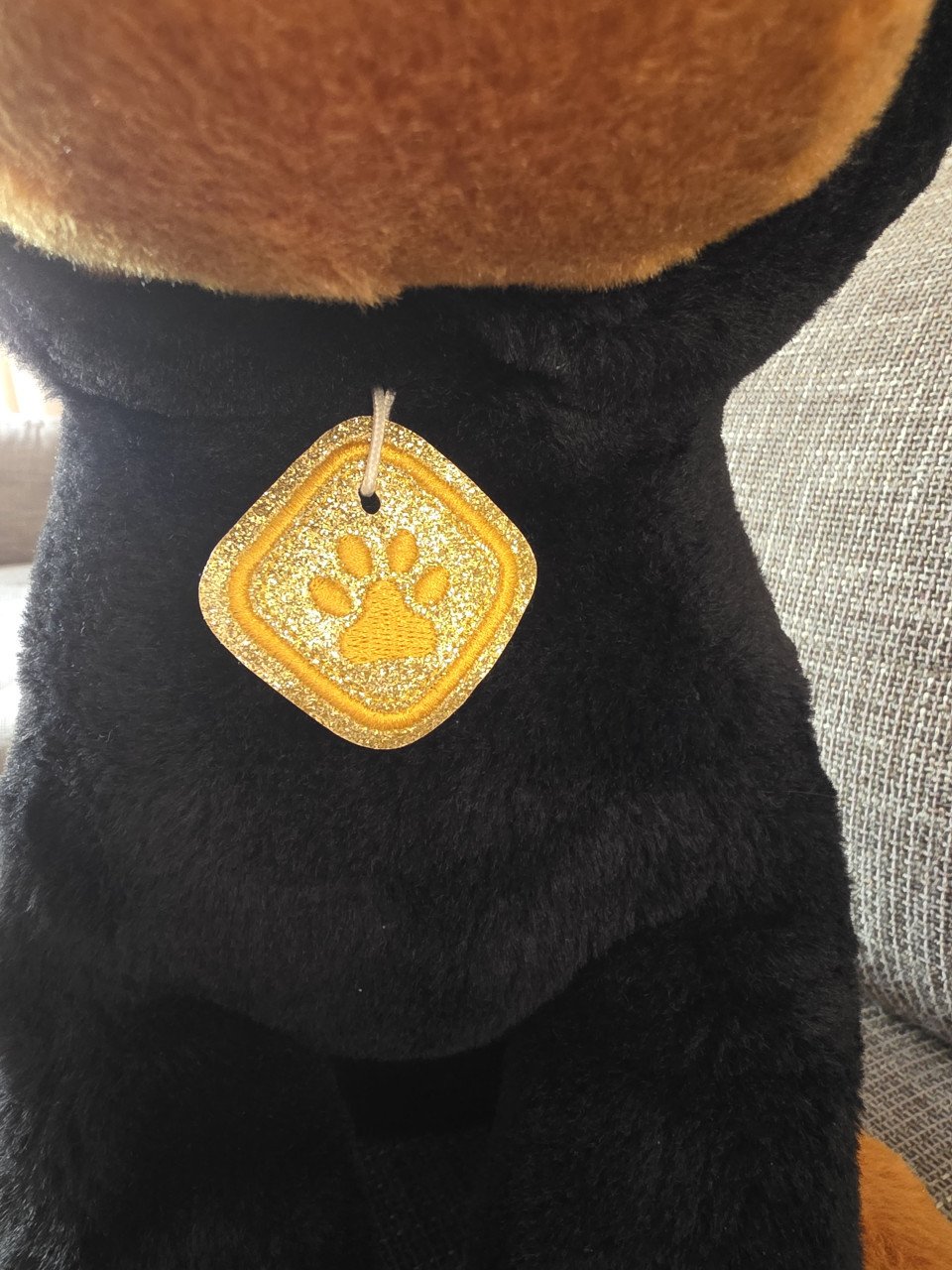 Pluche hond knuffel, groot 45cm