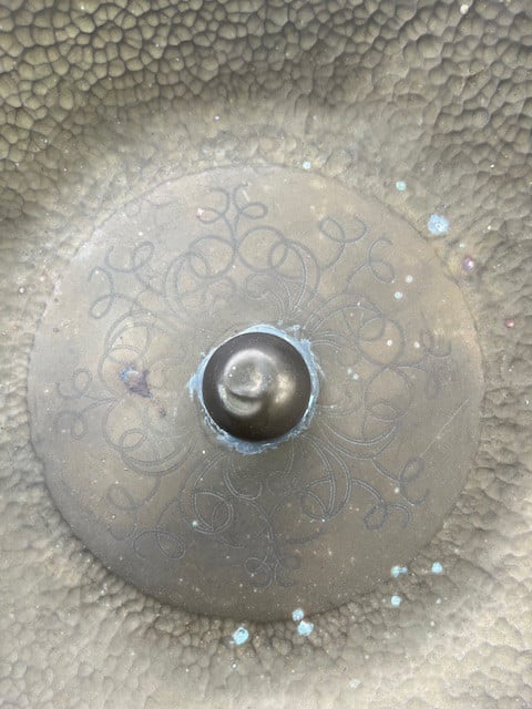 Zware messing gong