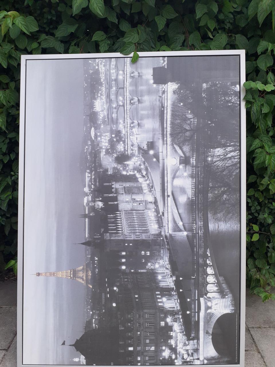 Canvas - Schilderij groot  *** PARIS by Night ***  & SPIJKERBRUG Middelburg