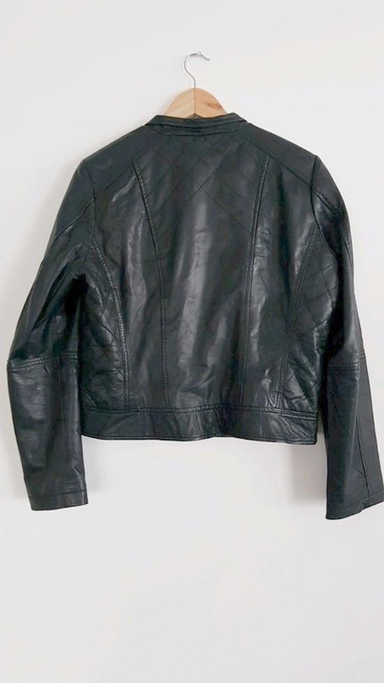 PROMISS: Prachtig zwart lederen jackje maat L