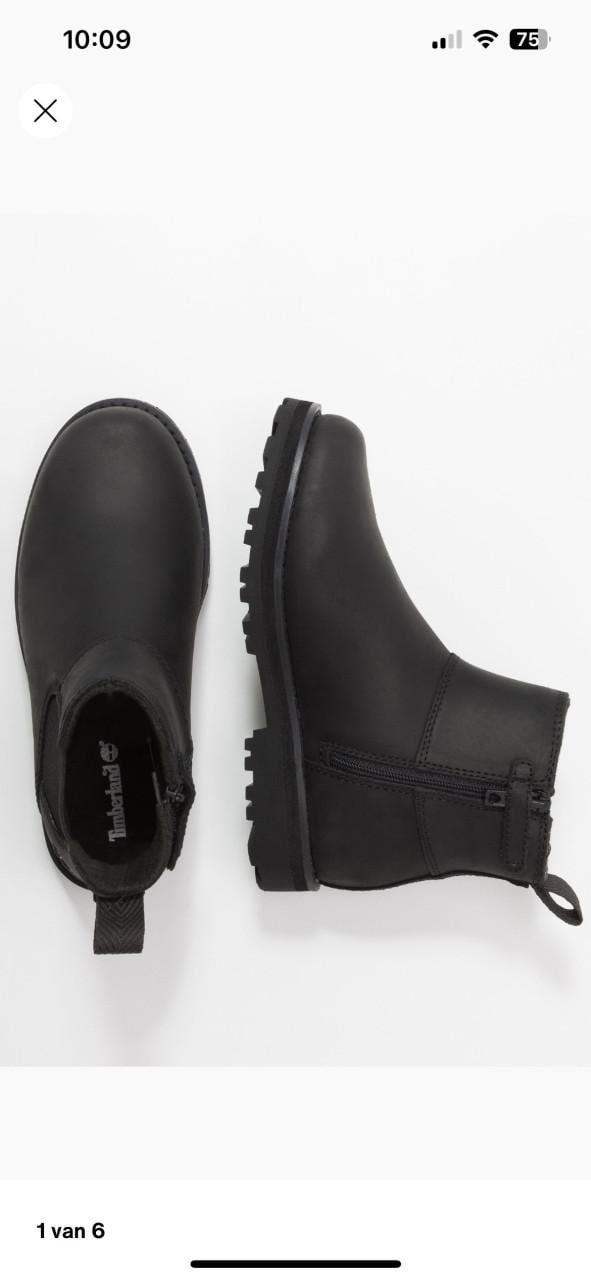 Timberland leren laarsjes maat 35!