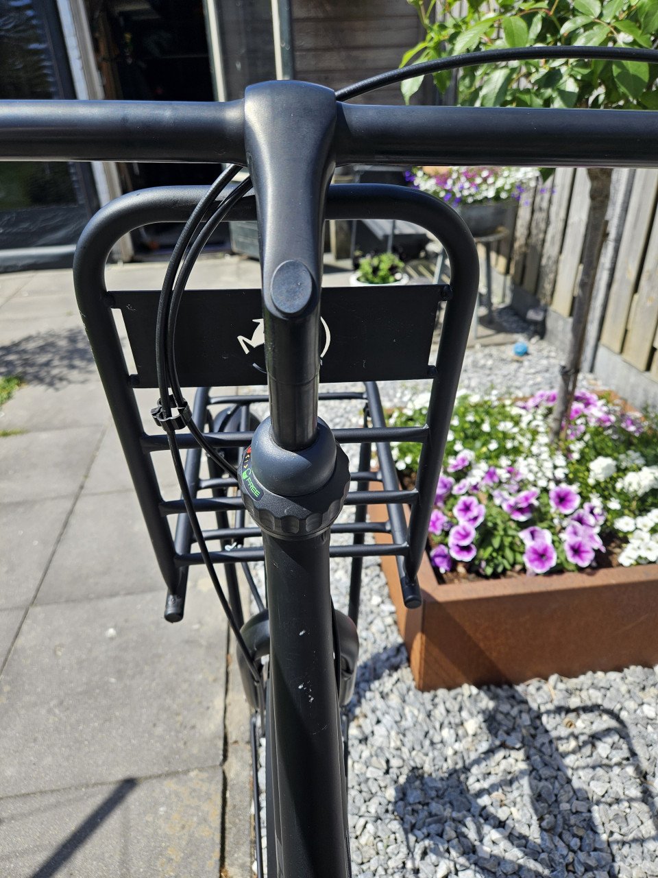 Gazelle dames/meisjes transportfiets mat zwart