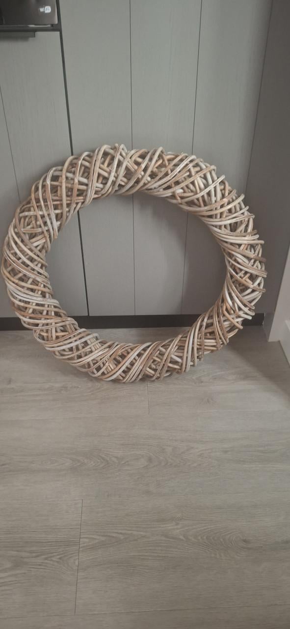 Rieten rotan krans 70 cm doorsnede