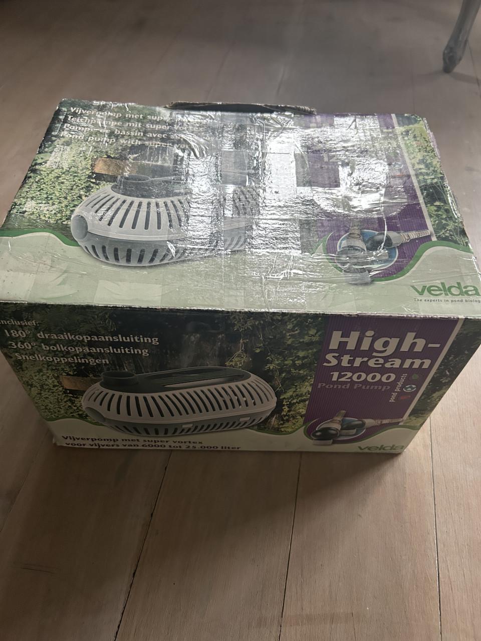 Te koop nieuw in doos velda high stream waterpower power 12000 sterke pomp