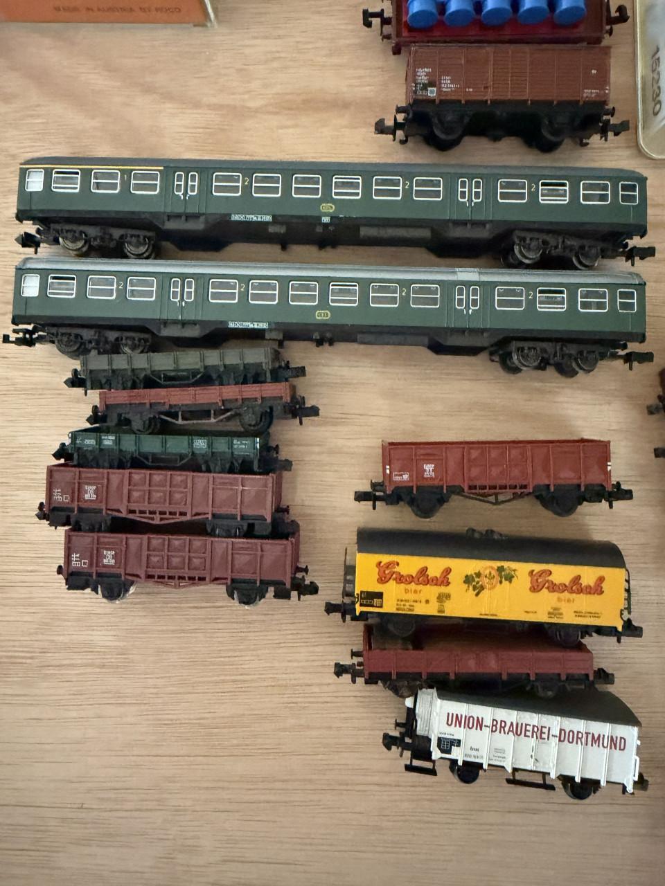 Minitrix Fleischmann Roco Arnold Lima n-spoor treinen en wagons