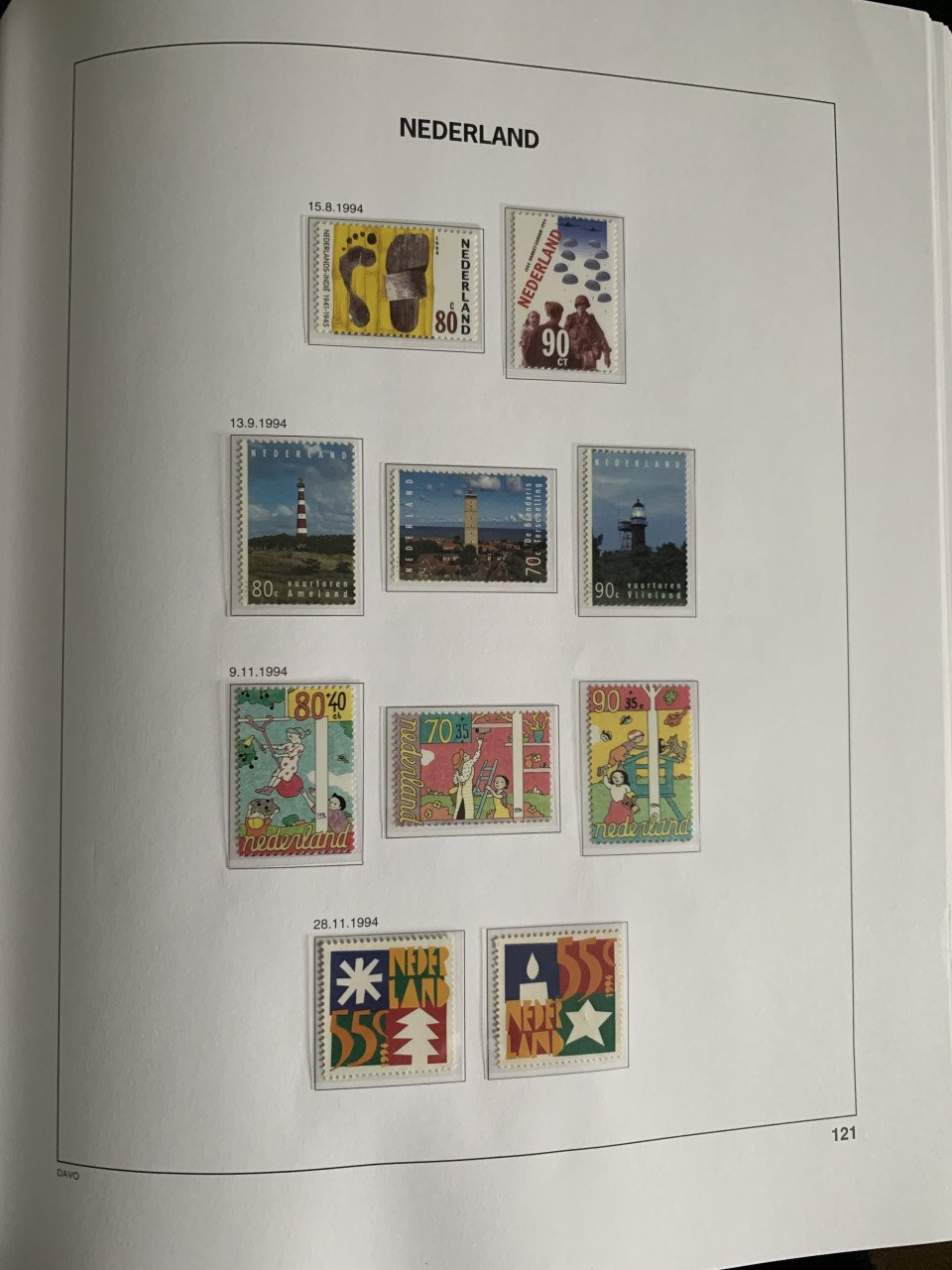 Nederland Davo de Luxe IV (1990-1999) helemaal gevuld postfris