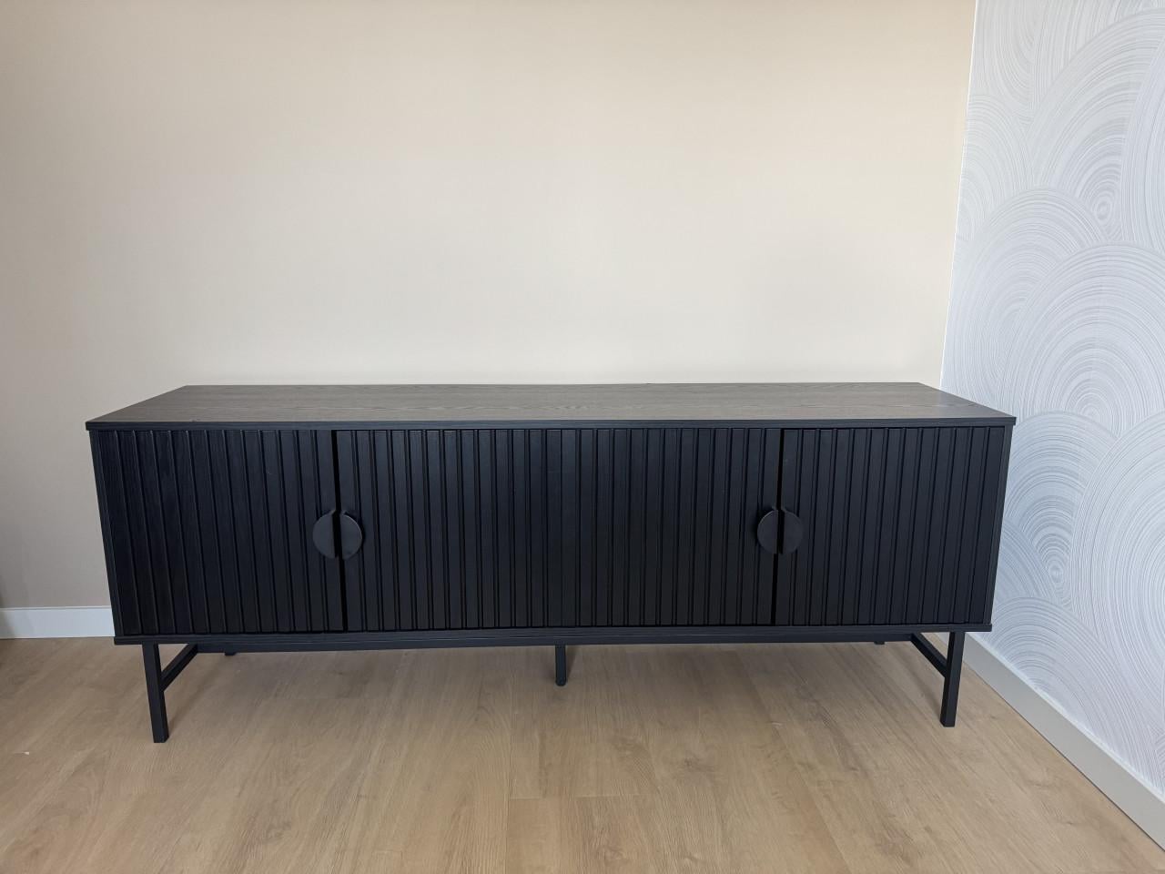 Zwart tv meubel 160 cm