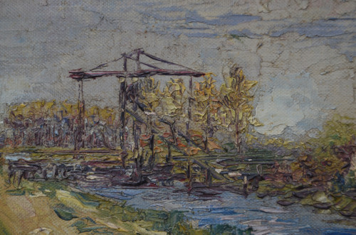 Kleine olieverf M. de Poerck 1922