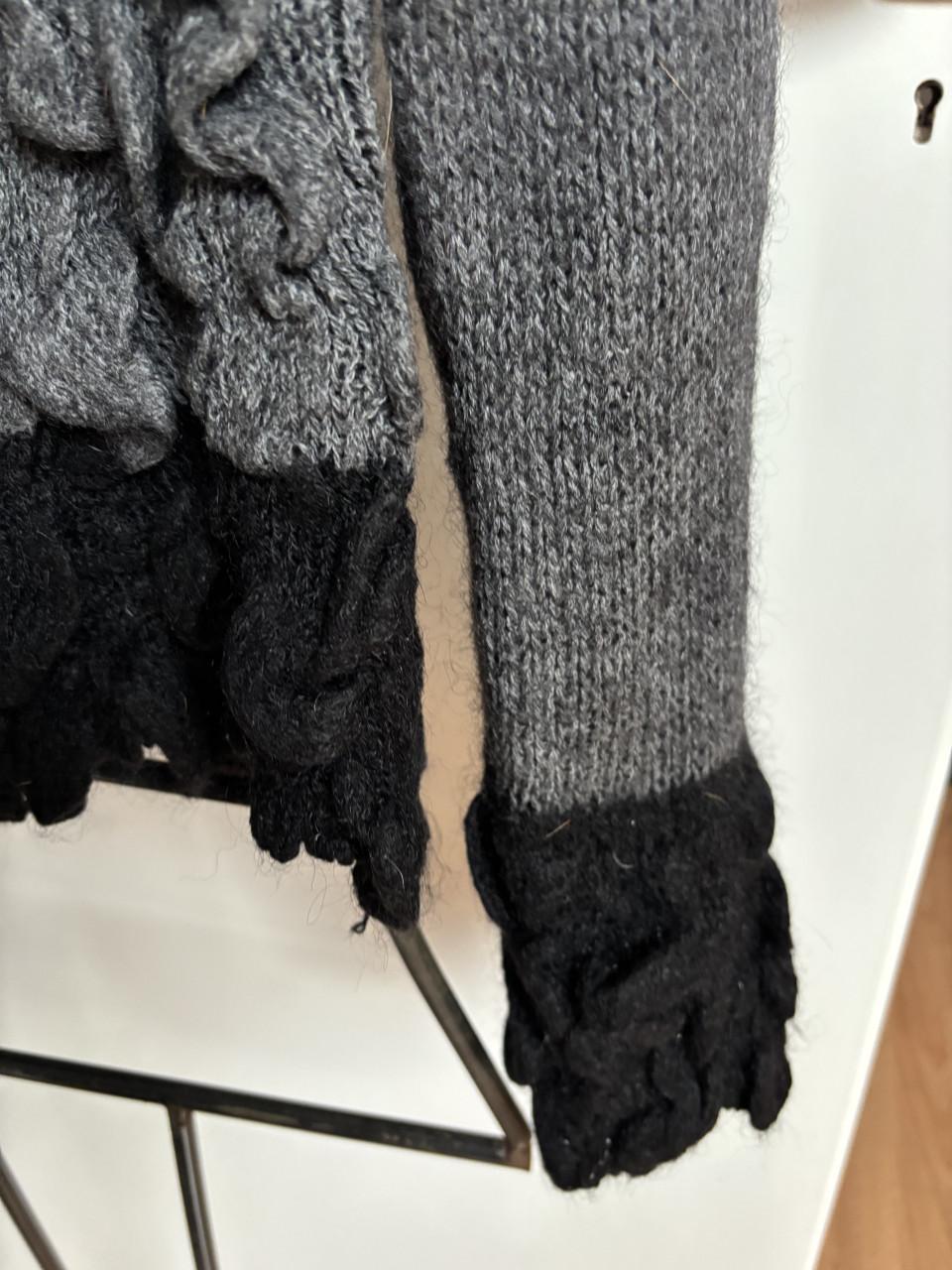 Oiu zwart grijs vest maat 38