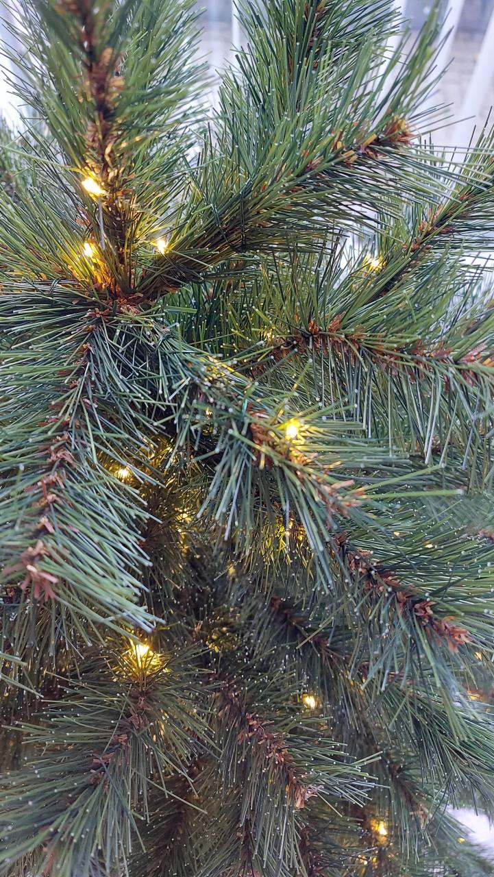 Kerstboom 1.20cm met micro led lichtjes 300 stuks warmwit