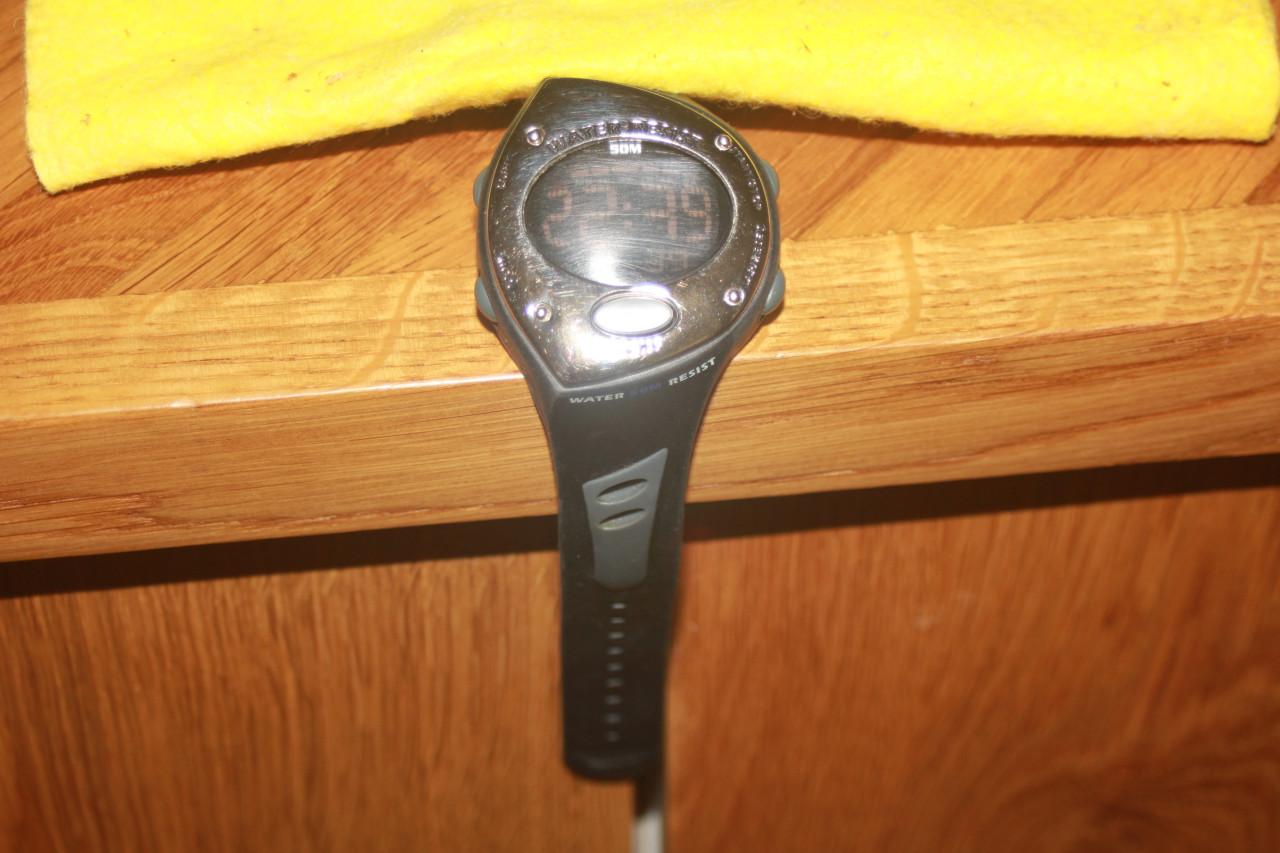 Water resist horloge met rubber band