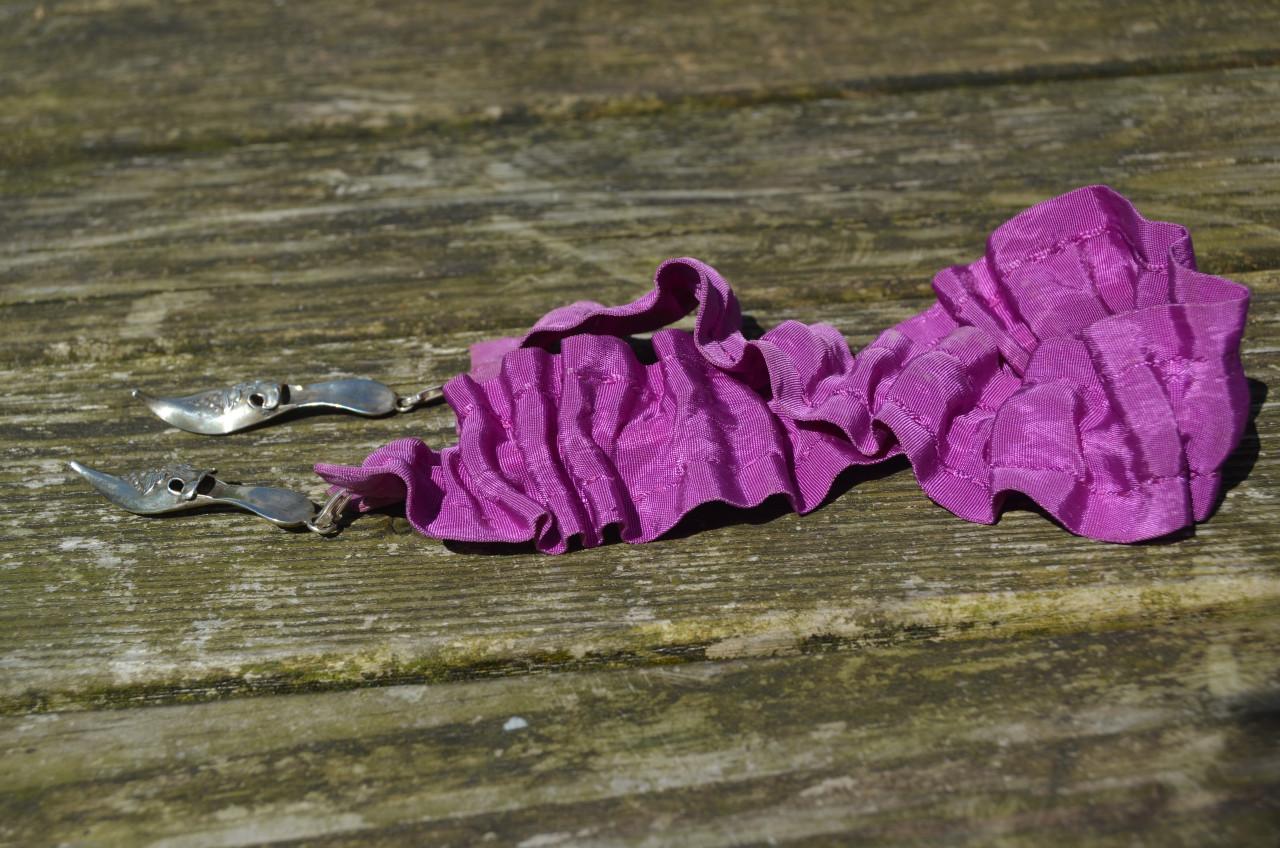 Schoen/slippervormige breipenhouders zilver. (2e geh.)