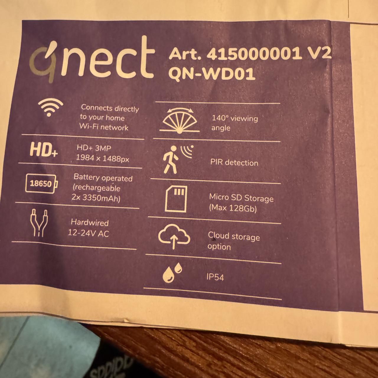 QNECT Slimme Video Deurbel