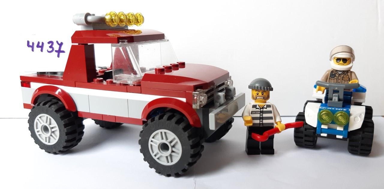 Lego City 4437: politie quad en jeep met 2 minifiguren