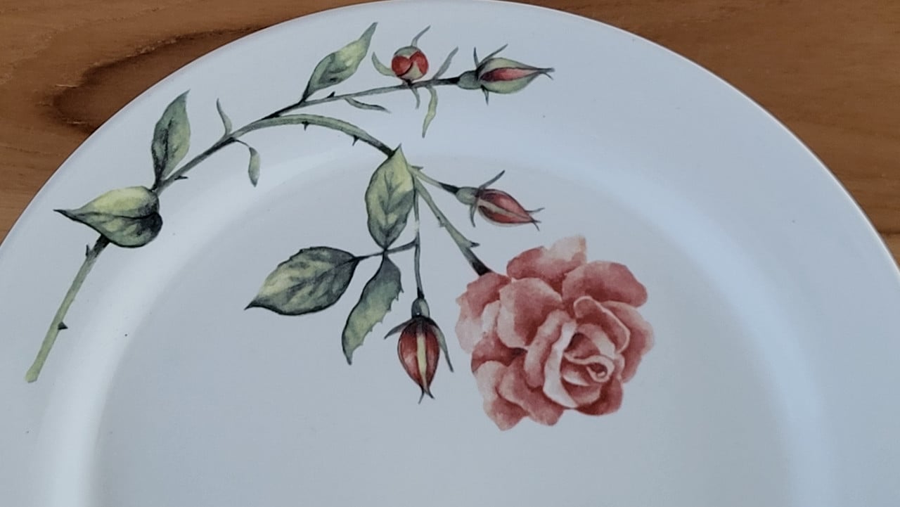 Jet servies A Rose is a Rose bord 19,5 cm