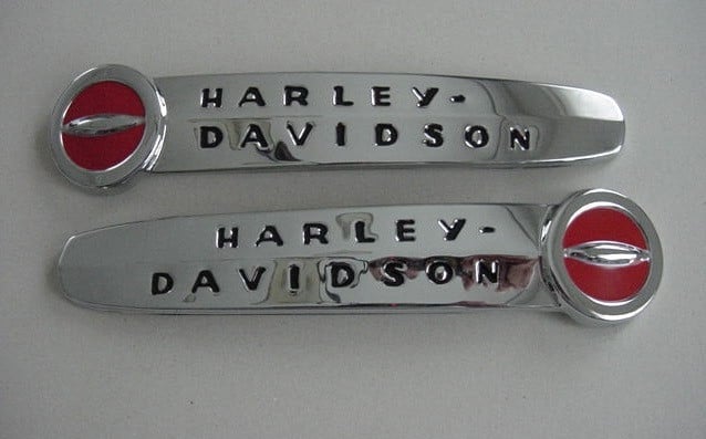 Harley Davidson Metalen Tankemblemen