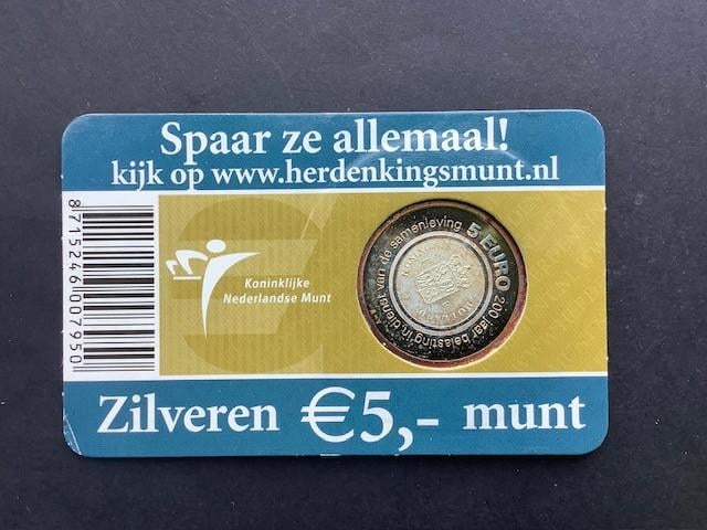 Coincard Het Belasting Vijfje 2006 zilver.