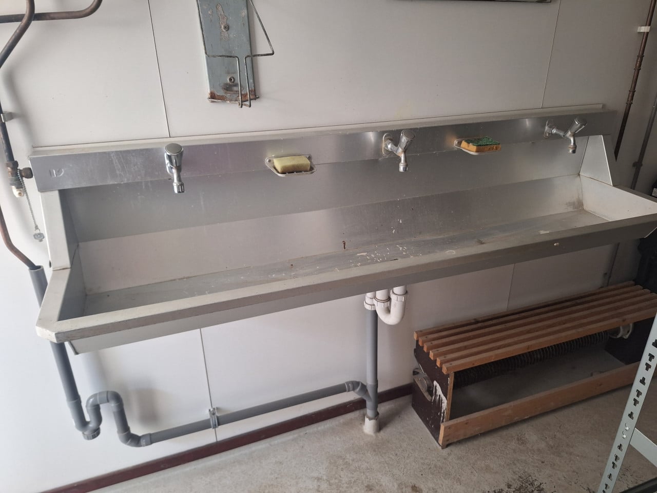 RVS Handenwasbak - Rechthoekmodel - H 43 x 180 x 29 CM