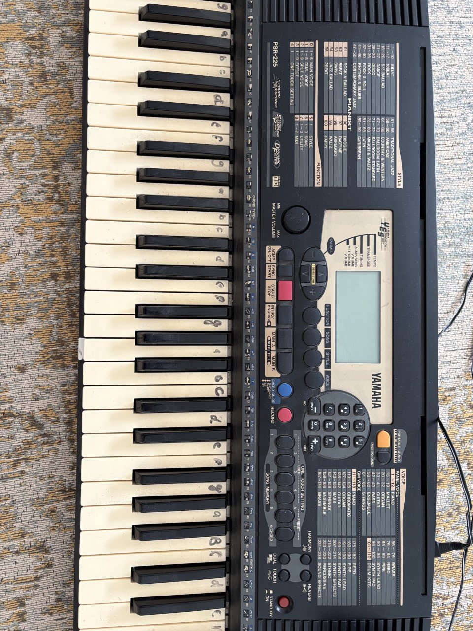 Yamaha PRS-225 keyboardspeler