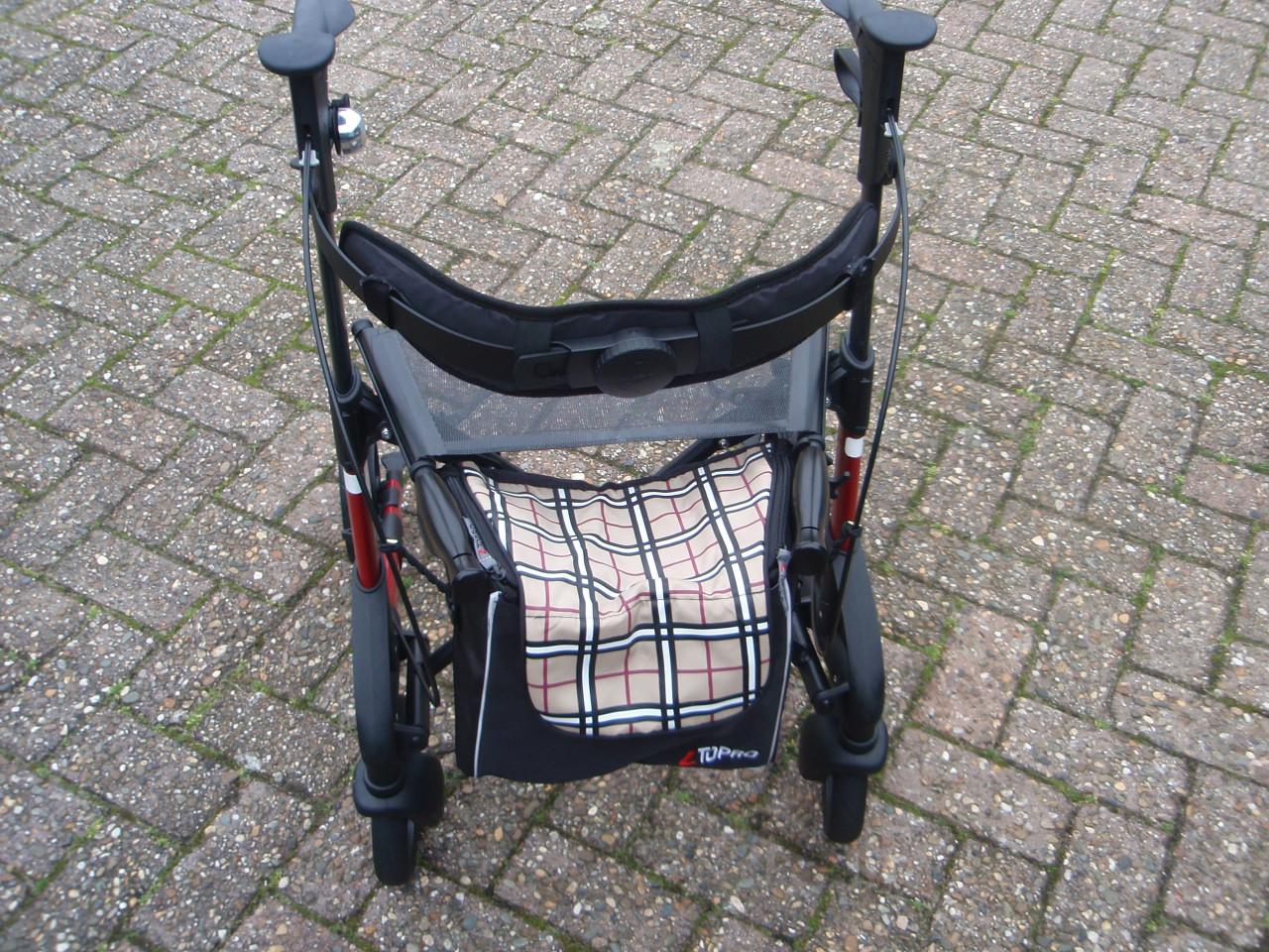 Zgan Topro Troja opvouwbare lichtgewicht rollator met tas zitje en rugsteun