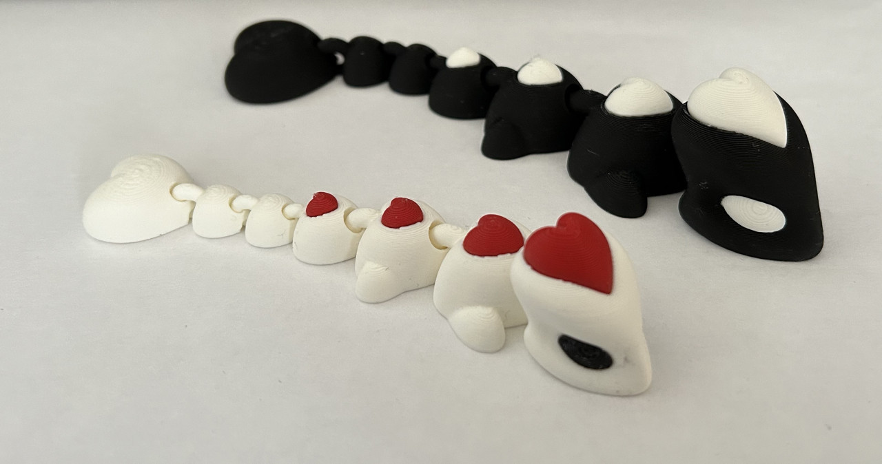 3D printing “Liefdes” cadeaus.