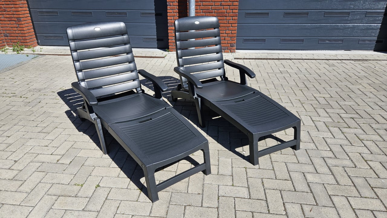 HARTMAN ligbed stoelen met kussen (2x)
