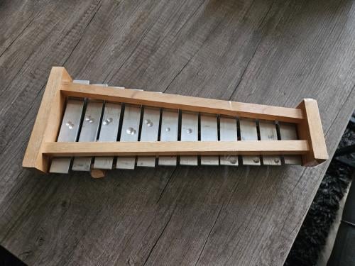 Vintage aluminium Xylofoon/ klokkenspel sonor, nette staat