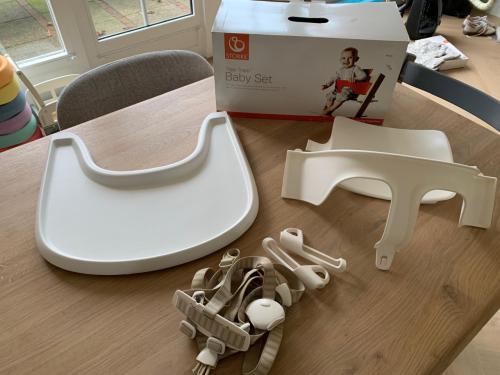 Stokke baby set met tafelblad wit