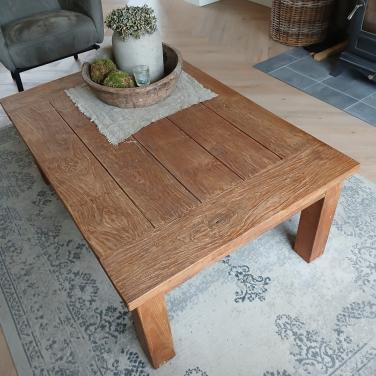 Teak houten tafel 80 x 120 hoogte 45