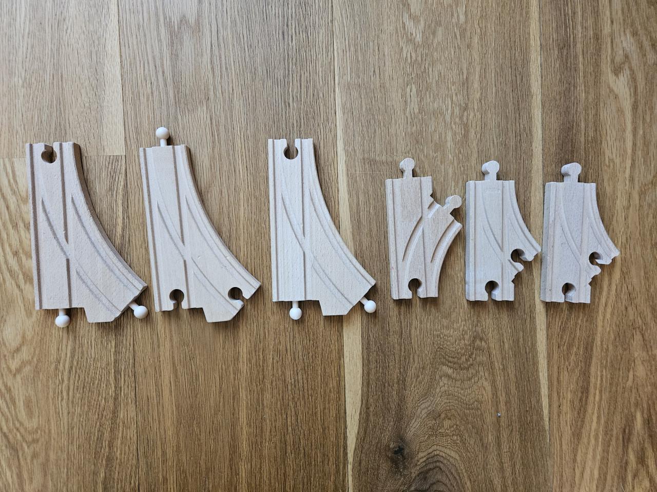 Houten treinbaan Brio en Eichhorn