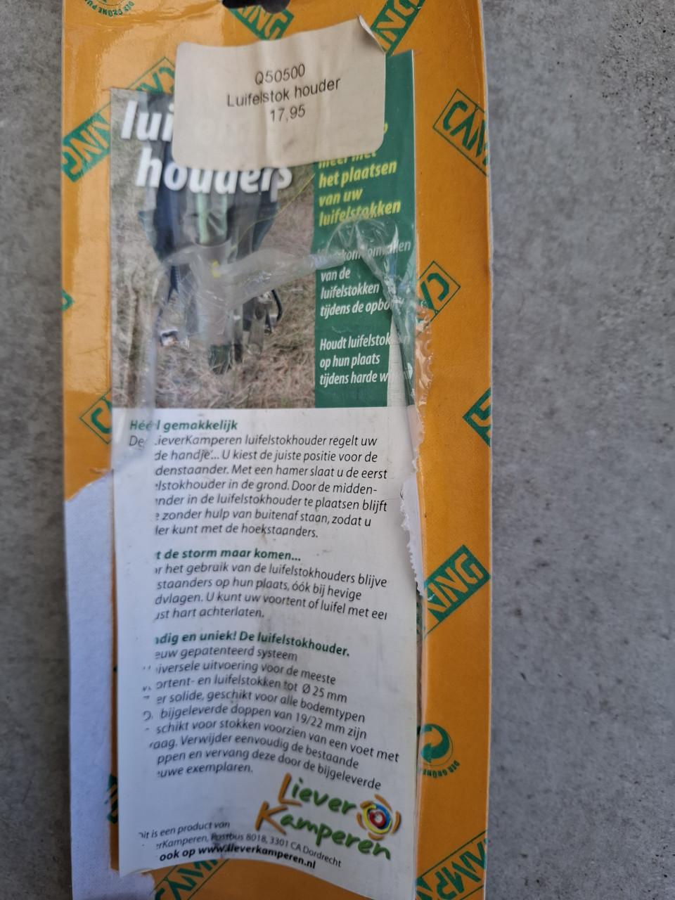 Luifelstokhouders - Set van 3