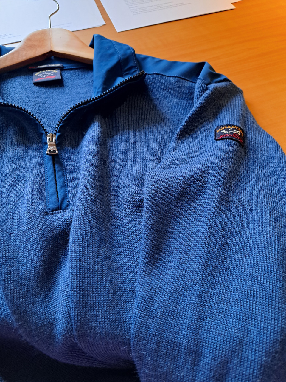 Paul & Shark heren trui Soft Merino Zipper