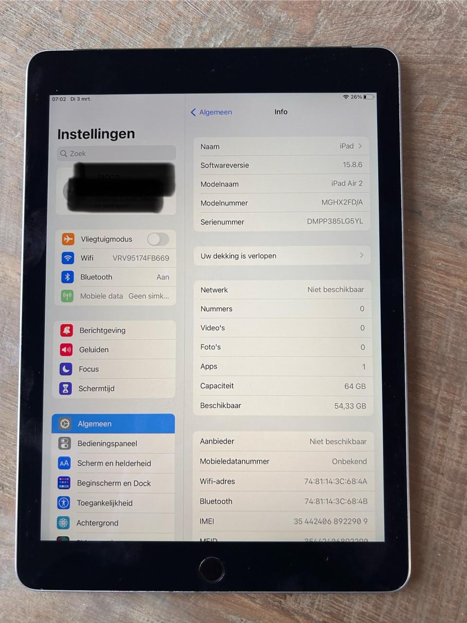 Apple ipad air2 64Gb