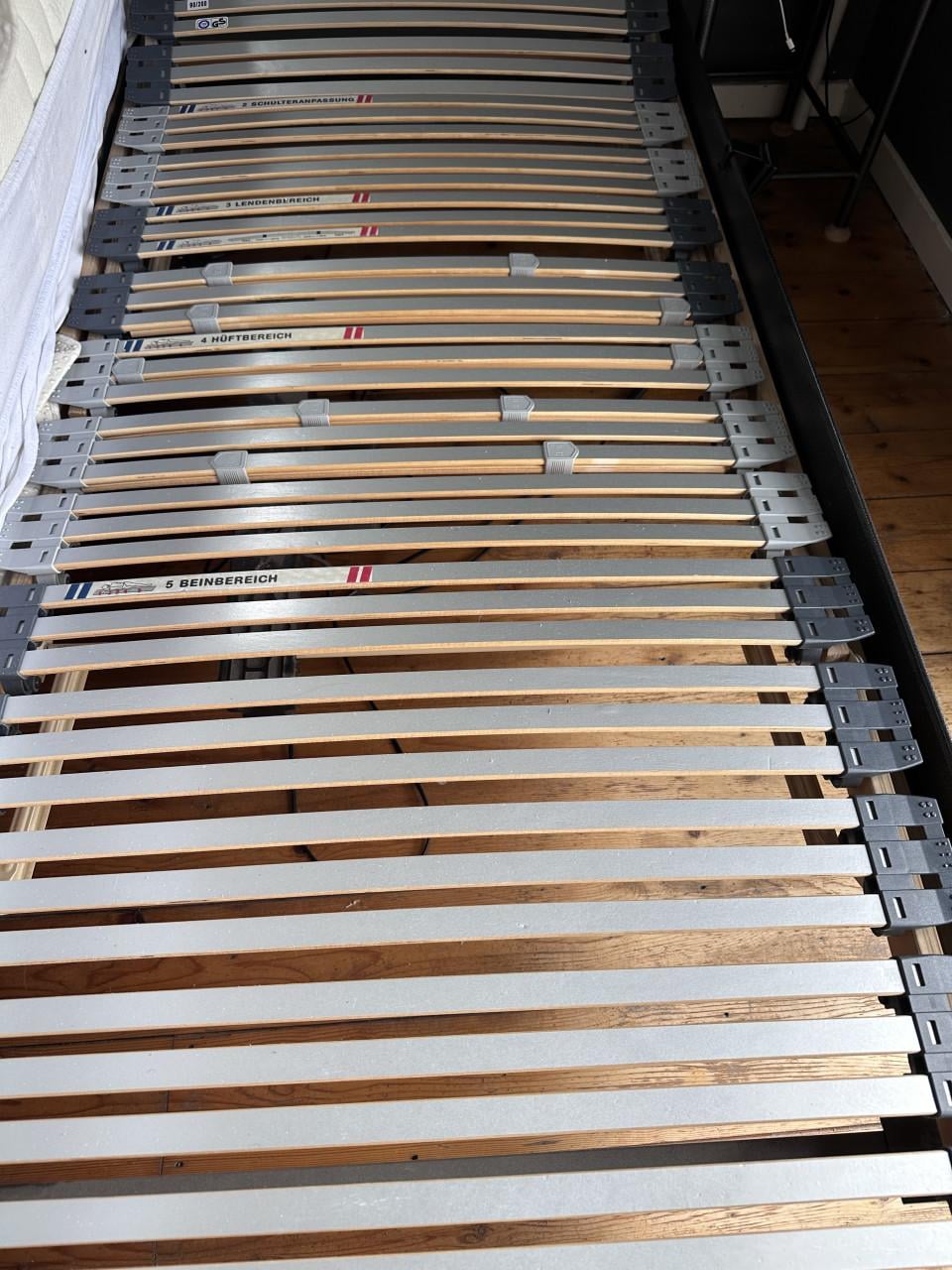 2x electrische lattenbodem 90x200