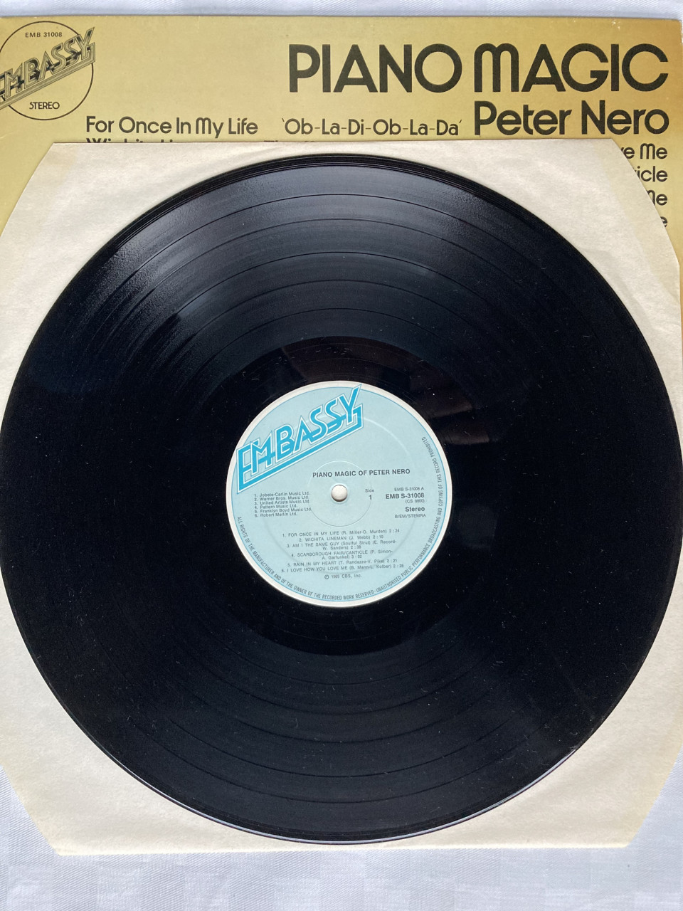 Peter Nero Piano Magic EMB 31008 Embassy 1969