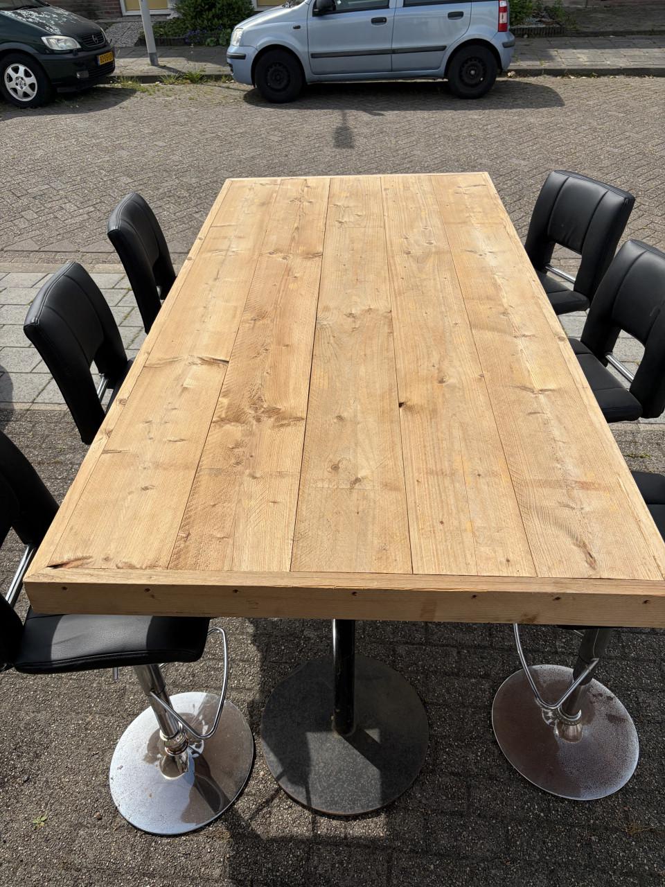 Statafel 100x200cm.