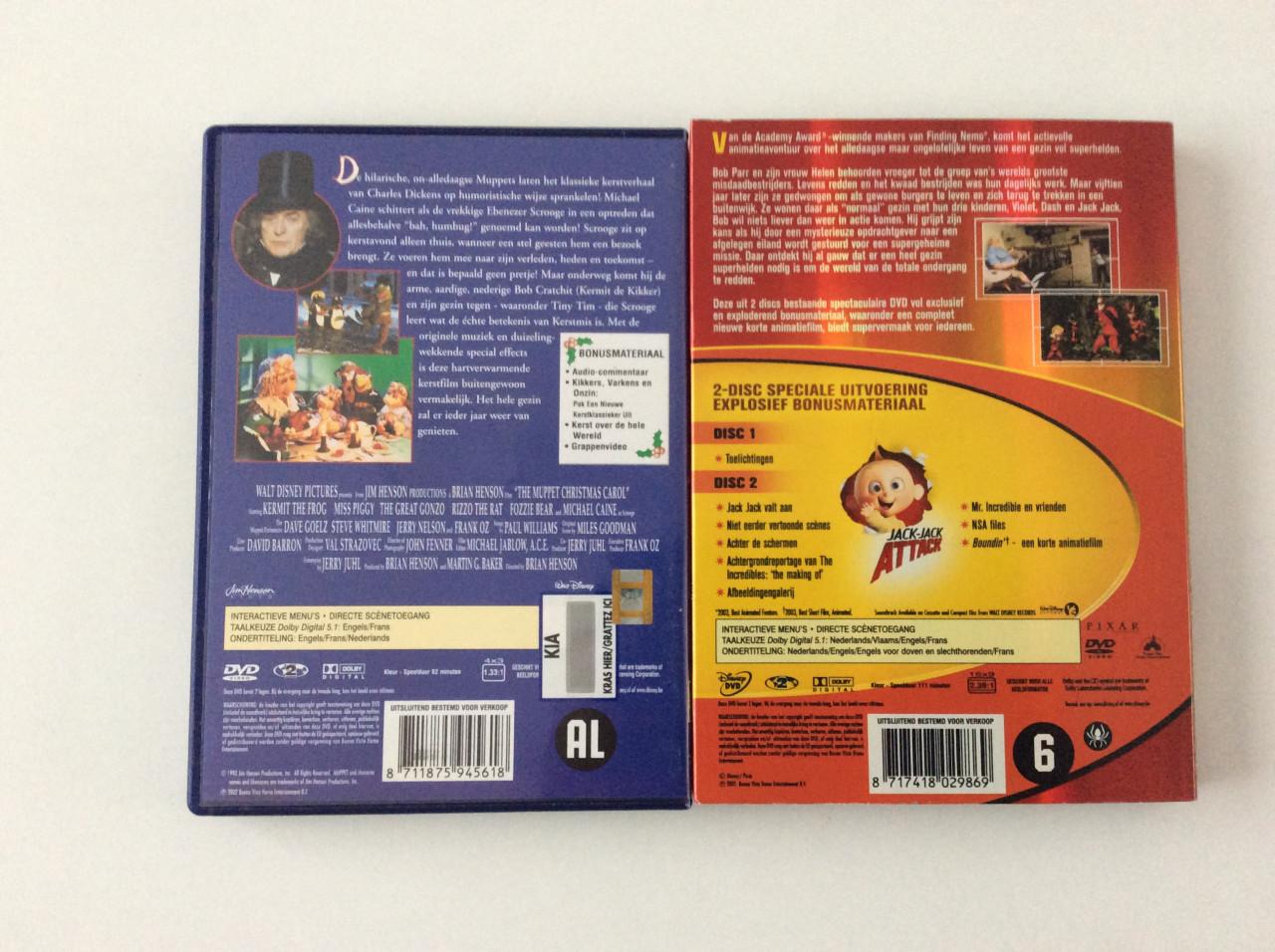 Veel verschillende DVD’s.