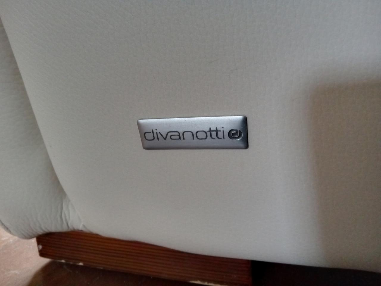 Witte leren hoekbank