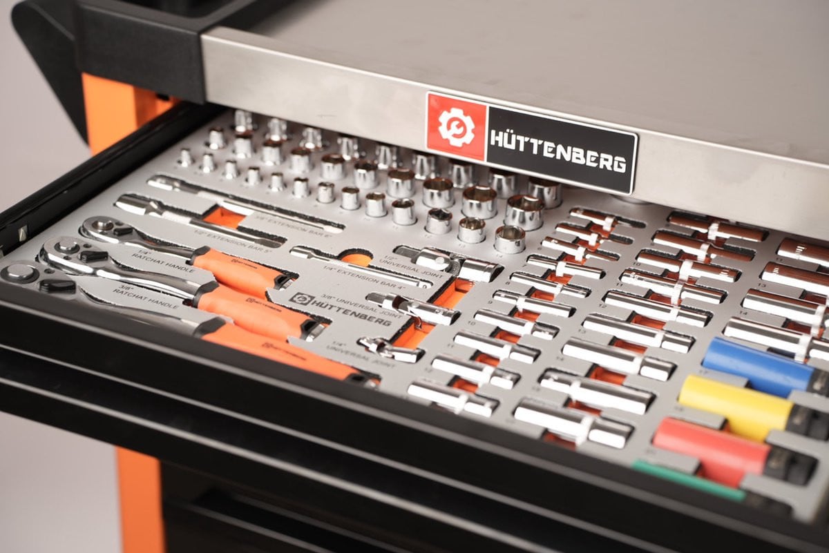 Gereedschap kar met 6 lades