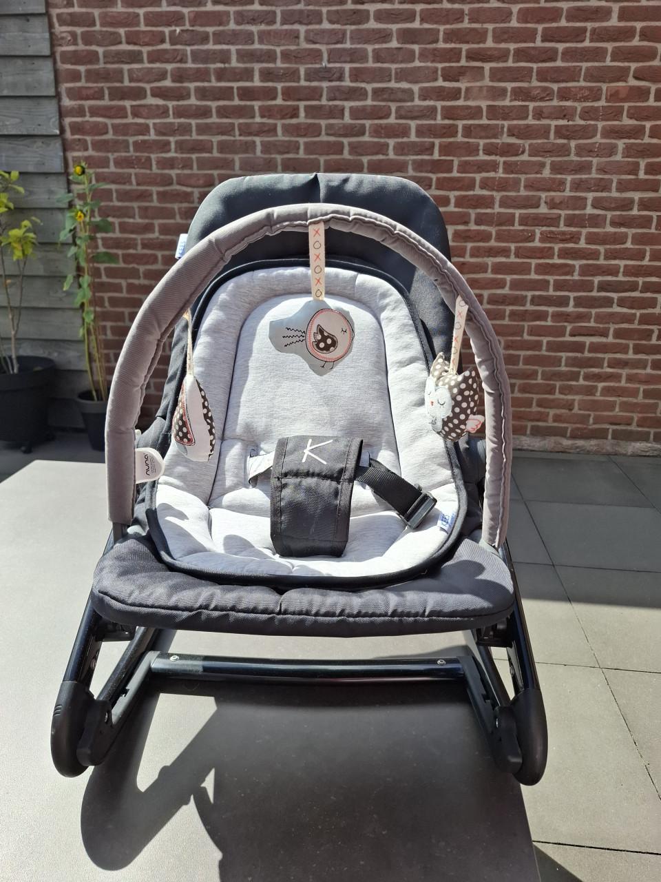 Kidsmill kinderstoel, wipstoel 'Kees', Woezel & Pip muziekmobiel en babygym