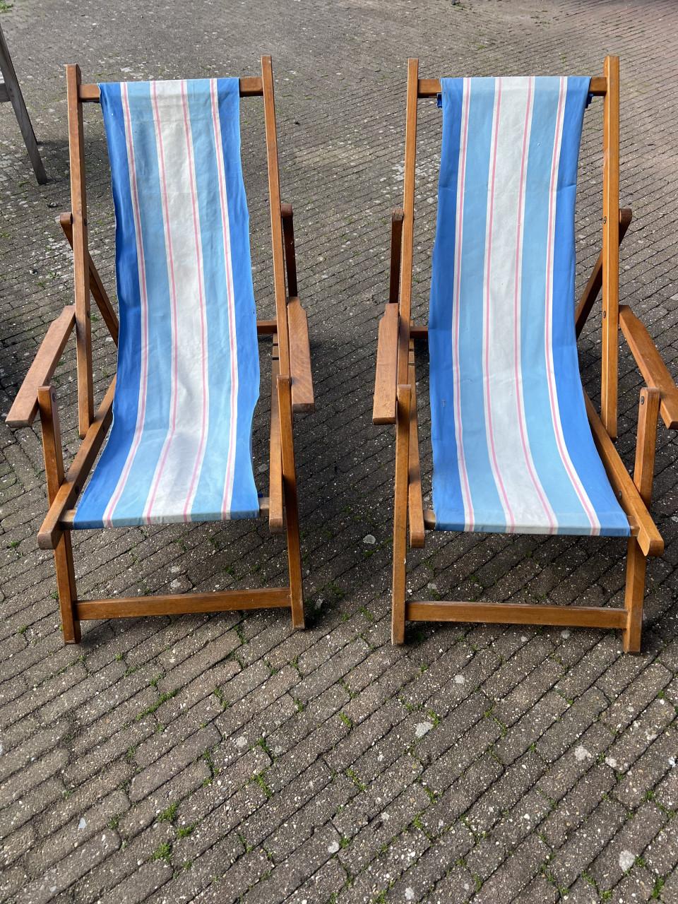 Retro strandstoelen