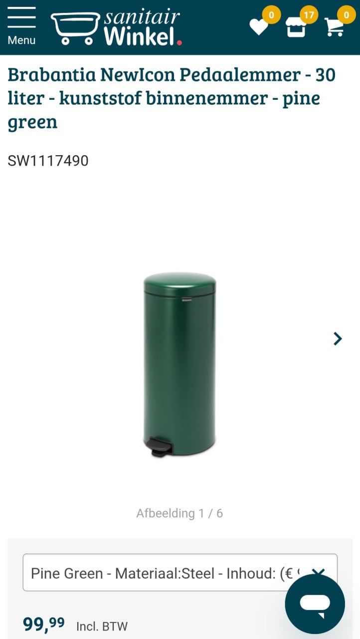 Nieuw - Brabantia NewIcon 30L Pine Green