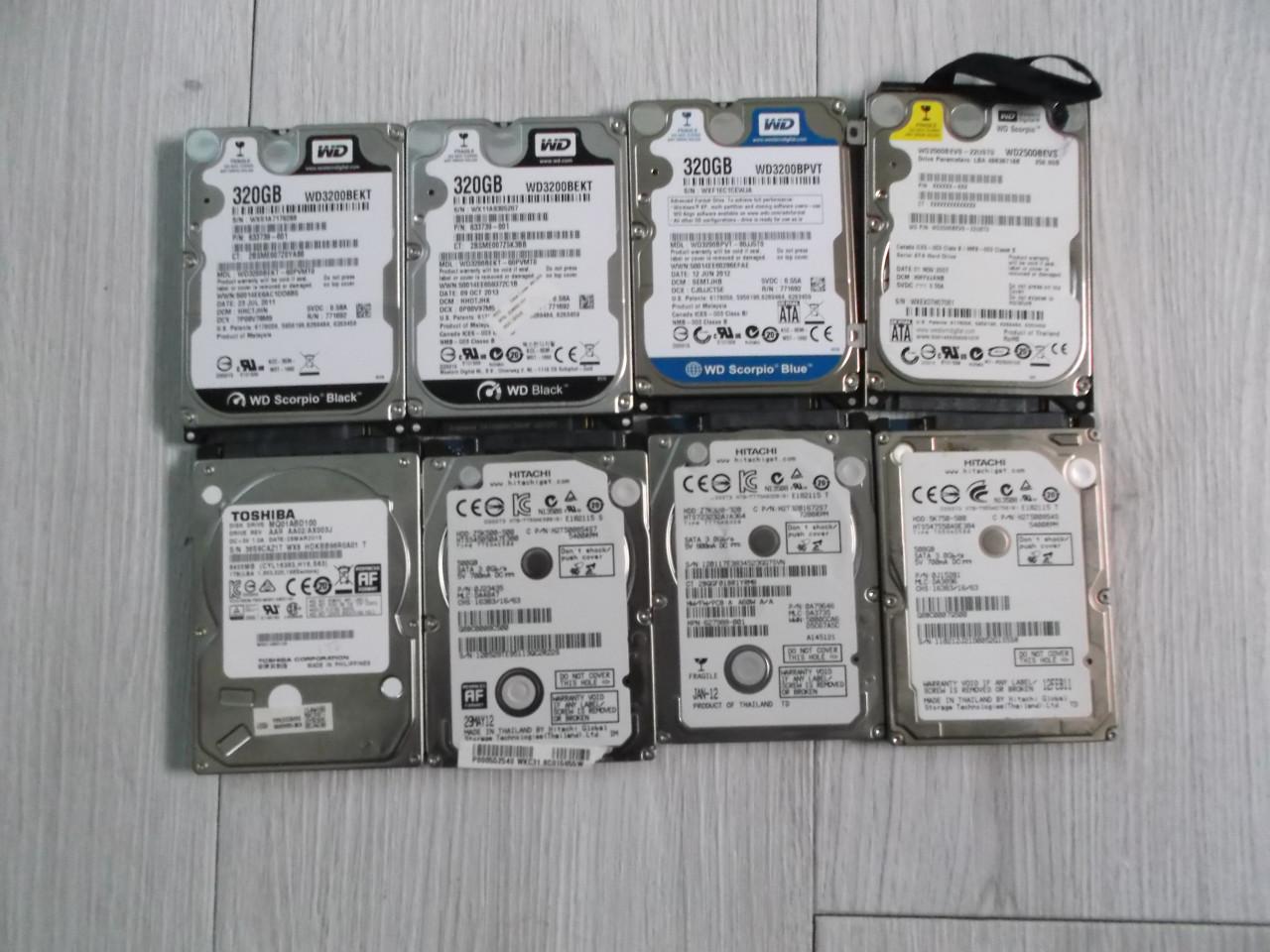 Te koop 8x laptop schijven