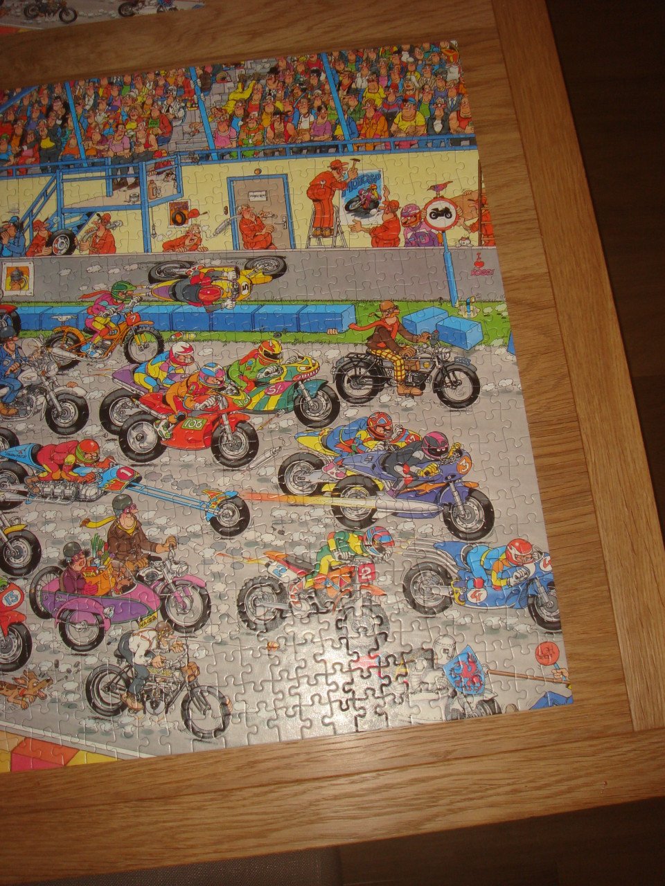Te koop Complete Jan Van Haasteren puzzel Motorbike race 950 stukjes