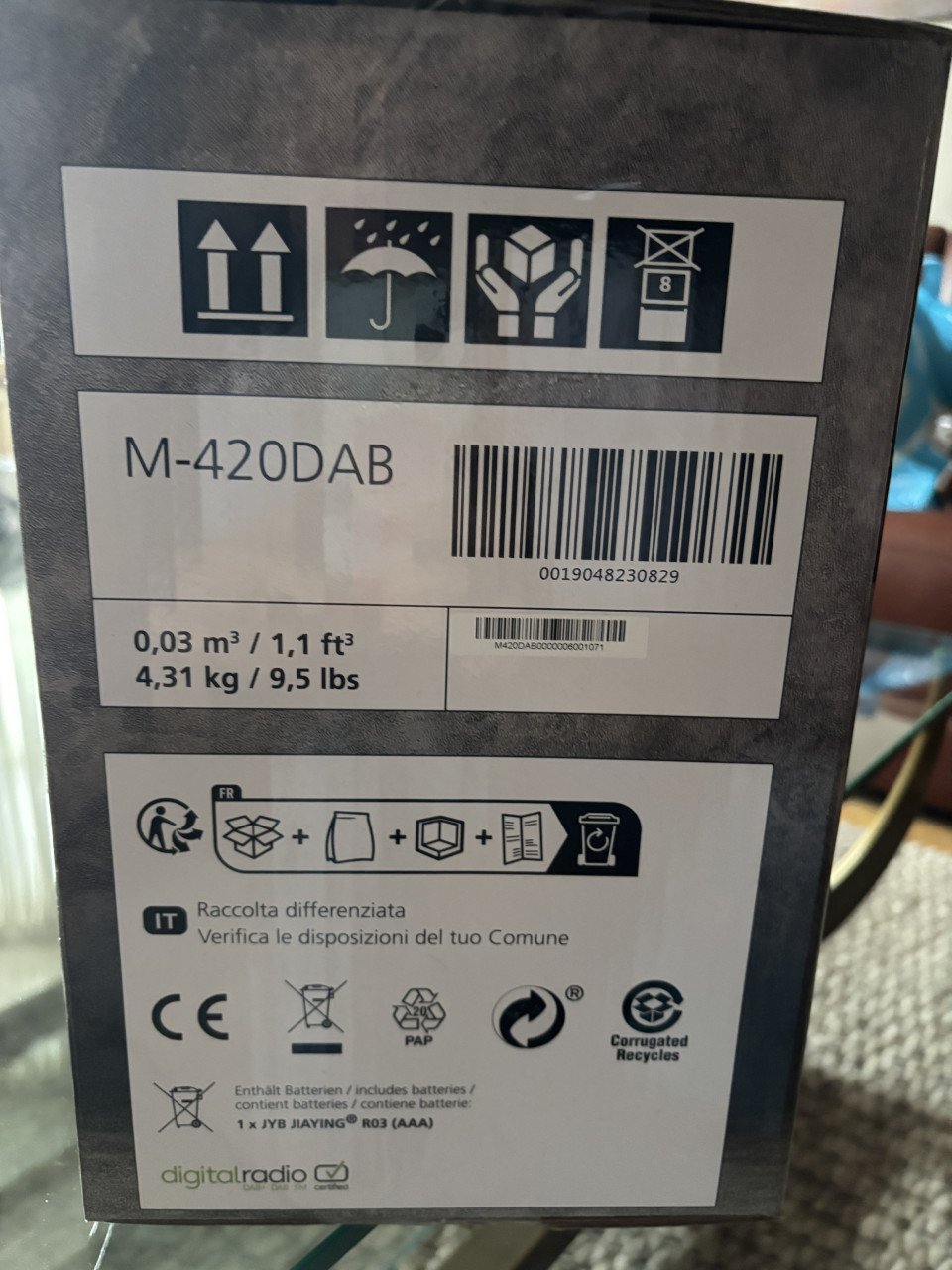 Kenwood radio/cd-speler DAB+, nieuw in doos
