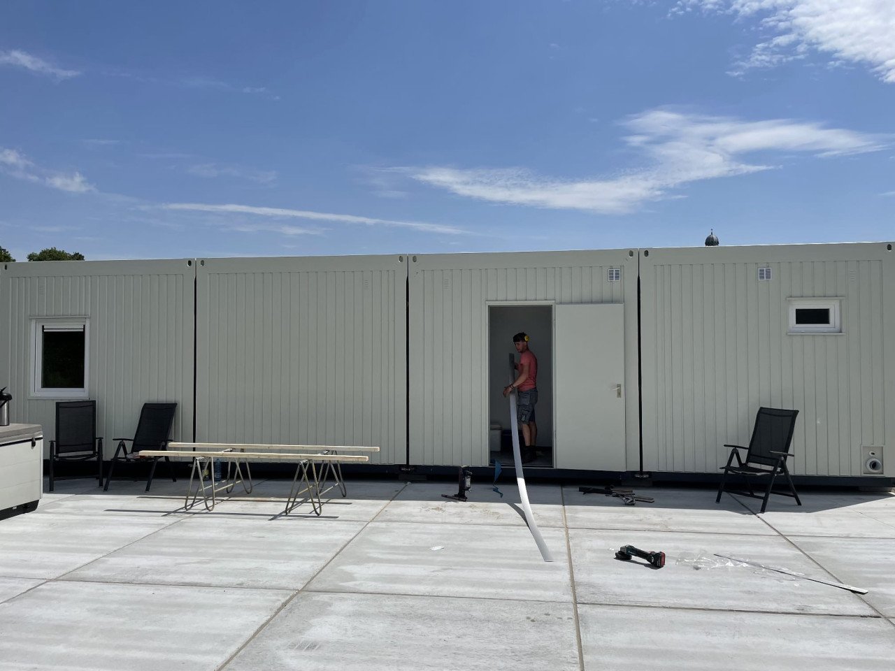 Woonunit / tijdelijke woning / kantoorunit 12x6m te huur