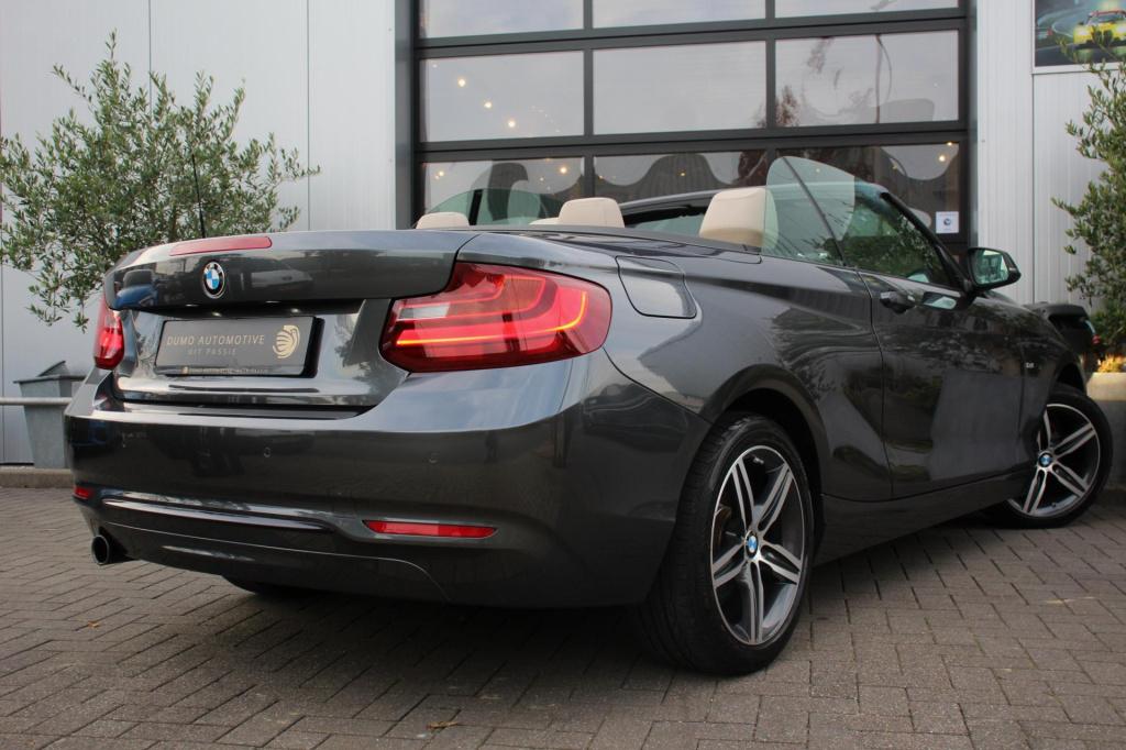 BMW 2-serie cabrio 218i sportline - leder - navi - led - pdc - stoel verw -